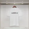 Mens T-shirt French Designer Luxury Brand Margiela Pullover Short Sleeve Figure Print 100% Cotton Top Quality Loose Casual Sports Plus Size Mens S-2xl