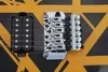 OEM-E-Gitarre, Black and Yellow EV Stripe Series H-Gitarre, Ahorngriffbrett, Floyd Rose-Tremolo-Brücke