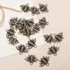 Charms punk 20pcs/pakiet wielokolorowe metalowe aluminiowe pszczoły Wisior dla kobiet Dziewczyny DIY Naszyjnik Akcesoria biżuterii