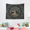 Tapestries Tree Of Life -Yggdrasil Golden And Marble Ornament Tapestry Wall Deco Bedrooms Decorations