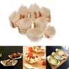 Çay tepsileri 100 adet tek kullanımlık sashimi tabak tatlıları catering restoran mutfağı için