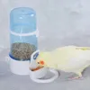 Bird Water Drinker Feacher Container Automatisk Birdcage Water Bottle Plastic Transparent Bird Drinking Fountain Dispenser Parrot