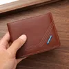 Minimaliste Soft PU portefeuille pour hommes vintage pliable Mey Change Pouche Cardiens de carte Slim Slim Short Wallet L6ZO #