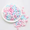 Pink Blue Mix Color Pompones 8/10/15/20/25/30mm Pompoms DIY Doll Craft Sparkly Pompom Balls Wedding Christmas Decoration