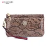 2022 Double couche fi des femmes portefeuilles Snake Skin Women Portefeuille lg Clutch Ladies Purse Sun Fower Luxury MOEY SAG COIN GOINS Q7ZU #