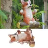Garden Decorations Resin Crafts Interesting Lifelike Expressions Perfect Size Lovely Dog Figurine Decor For