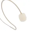 Microfoni 1 pz Ganci per le orecchie Condensatore omnidirezionale Doppia curvetta Auricolare Microfono Headworn Microfono per Wireless Beige