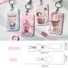 copertura della carta di credito impermeabile delle donne sveglie per la ragazza Bus ID Card Pouch coreano carino Carto coniglio porta carte Borse Kawaii M7hU #