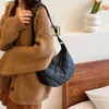 Designer di moda di lusso Tote Borse Netizen Borsa di grande capacità 2024 Nuova borsa a mezzaluna trendy e semplice Texture versatile Tracolla morbida con una spalla Panino con gnocchi