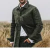 Herrenjacken Herren Karierte Flanell-Knopfjacke Vintage-Mode Lässige Oversize-Hemdmantel Warme, hochwertige Kleidung