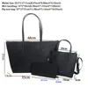 Frauen Krokodil -Einkaufstasche Großkapazität Umhängetaschen Weibliche Brieftasche Handtasche Set Casual Travel Beach Shop Tasche 53BW#