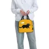 Carto Black Cat Lunch Bag Mulheres Reutilizável Cooler Lancheira Isolada Térmica para Escola Multifuncti Food Bento Box W5at #