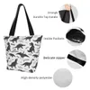 casual Foldable Canvas Shop Bag High Quality Carto Dinosaur Eco Friendly Reusable Grocery Tote Handbag Shoulder Bags x5NC#