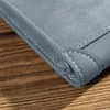 FI MEN PU COURO DE COURO Billfold Slim Hipster Coloque de Crédito/Id Totistas de ID insere bolsas de moeda Busina de luxo carteira dobrável Y66M#