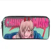 Anime Chainsaw Man Student Pencil Case Meninos Meninas Carto Pencil Bag Adolescente Zipper Bolsa Mulheres Meninas Makeup Bag a9K7 #