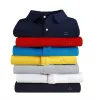 Polo brodé en coton de haute qualité pour hommes, T-shirt à manches courtes à revers décontracté, haut de gamme, nouvelle collection été 2024, S-6XL