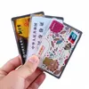 10pcs / lots imperméable transparent couverture de carte en PVC femmes hommes porte-carte étui pour protéger les cartes de crédit carte d'identité bancaire manchon F3qg #