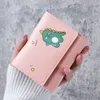 Carto Pu Leather Wallet Korean FI Kvinnor Kort Multifunctial Card Holders Nyckel Plånböcker Söta barn Studenter Plånböcker T4ul#