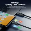 Toocki 3 в 1 прозрачный кабель дисплея 66 Вт быстрая зарядка USB Type C Кабель для iPhone Huawei Xiaomi Samsung S23 All in 1 шнур данных