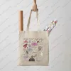 1 PC Fearl Album SGS Pattern Tote Bag Swiftie Merch Canvas Shoulder Bag For Daily PendUte Women's återanvändbar butiksväska B3PR#