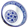 Bowls Blue And White Porcelain Bowl Kitchen Wares Noodle Ramen For Porridge Soup Be Elegant Ceramic Ceramics Noodles Graceless