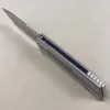 Новый A6702, высококачественный складной нож с флиппером D2, атласное лезвие танто, ручка из нержавеющей стали с ЧПУ, шарикоподшипник, быстро открывающиеся карманные ножи EDC, уличный инструмент