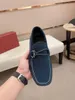 Topp män designer läder fritidsdesigner loafer mode andningsbara körskor glid på bekväma lägenheter män skor storlek 6.5-11