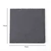 Table Mats 4pcs Cup Mat Reusable Natural Slate Drink Placemats Eco-Friendly Square Antiskid Sturdy Decorative Props For Kitchen Gadgets