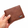 Nouveau portefeuille pour hommes court porte-monnaie multi-cartes couleur classique mâle Busin porte-cartes d'identité grande capacité sacs Mey pour le meilleur cadeau a94H #