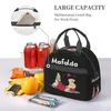 Funny Mafalda Isolierte Lunchtasche für Jungen Mädchenschule Picknick wiederverwendbarer Thermal -Lunchbox Bento -Einkaufstaschen mit Schultergurt C2XY#