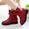 Stivali Ragazza Per Bambini Bambino Neonato Principessa Scarpe Con Nodo A Farfalla Moda In Pelle Chaussure Enfant Fille Hiver #Y2