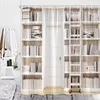 Shower Curtains Vintage Books Curtain Library Bookshelf Educational Wooden Bookcase Art Retro Candle Fabric Decor Bathroom Set