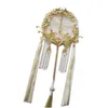 Decorative Figurines High-grade Group Fan Han Clothing Bride Wedding Hand-held Face-covering Bouquet Xiuhe Pography Props Party