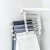 2024 5-in-1 Fashion Pants Rack Shelves Pant Rack Shelves Stainless Steel Multi-functional Wardrobe Magic Hanger Closet Organizer - for