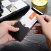 Ny Mini Wallet Credit Card Holder Purse Anti-PoF-fodral med omslag för kort ID-smartkortshållare T5Y6#