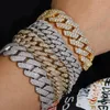 Edlen Schmuck VVS1 D Farbe Kubanischen Kette Armband Für Männer Luxus S925 Silber Armband Für Männer Hip Hop Schmuck 240327