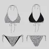 Bikinis Bikinis Set Designer Womans Couple de maillot de bain Baignier Baignier femme tricot top Mailot de Bain Swim Transparent Microz Bikini Cover Up 2 VG4M