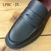 Sapatos Casuais Masculino Couro Lefou Estilo Britânico Preguiçoso Flat