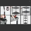 Kitchen Storage Multi-Layer Pot Shelf Corner Rack Trolley Cabinet Under Sink Racks Organizer