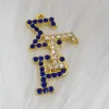 charms 20pc Many Kinds Greek Sorority Sigma Gamma Rho Letter Rhinestone Charm Bracelet Necklace Charms for Women Jewelry