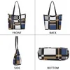 plaid Tote for Women Faux Leather Shoulder Bags Large Capacity Handbag Fi Purses Handle Casual Bag Office Shop Travel S1Od#