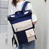 حقيبة ظهر أزياء Oxford Waterproof Women Brand Bag Travel Bag كبيرة السعة المحمولة المرقعة الإناث الصلبة