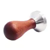 Calligraphy 51mm Tamper Coffee Espresso Tamper 58mm, Coffee Tampers Stainless Steel Base Solid Wood Handle for 51/54/58mm Portafilter