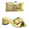 Dress Shoes Latest Fashion Italian Shoe And Bag Set For Party In Women Nigerian Wedding Decorated With Rhinestone