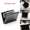 1PC -korthållare RFID Blockering av aluminiummetall Slim Thin Up Smart Walls Men Women Busin Credit ID Wallet Card Holder B9UY#