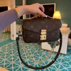 オリジナルのLousis Vouton Croissant Bags Mirror Quality Designer Luxury Crossbody Bag Real Leather Purse Seldle Denim Bag