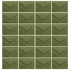 Envoltório de presente cartão postal envelope retro 120g grosso estilo ocidental triângulo saudação de casamento (grama silenciosa verde) 40pcs cartões envelopes para