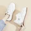 Scarpe casual Krasovki 8.5cm Donne del cuoio genuino Vulcanize Chunky Sneakers Lady Autunno Estate Tacchi alti nascosti con zeppa Primavera