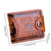 pu läder plånbok för män kvinnor handväska plånböcker Kreditkort Fotohållare Billetera Hombre XM121 R5L0#