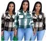 Damenjacken Herbst und Winter Designer heiß verkaufendes kurzes kariertes Hemd Maoni-Jacke Damen-Oberbekleidungsmäntel